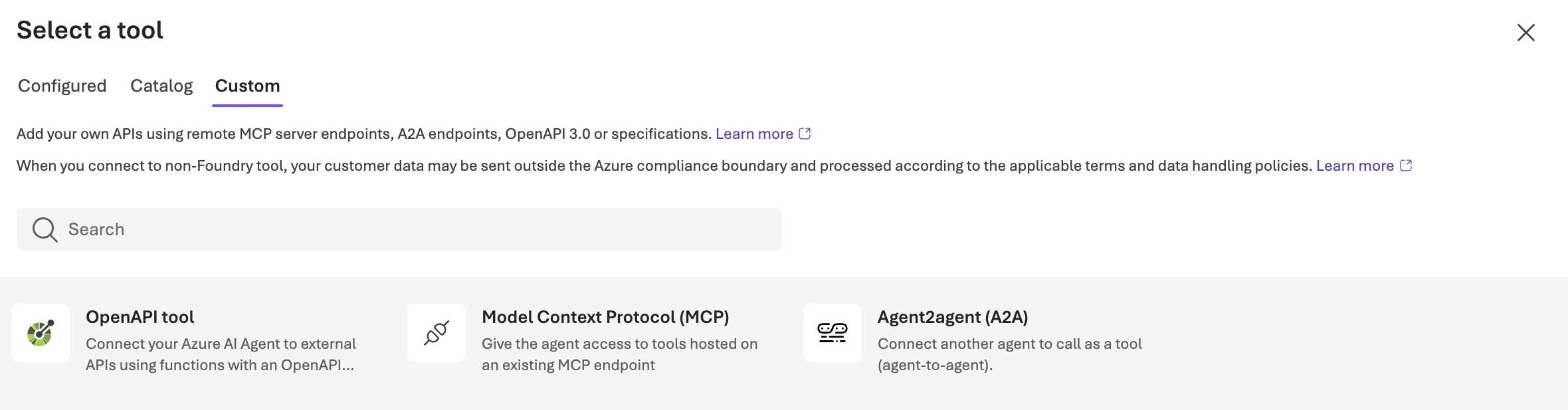 Een MCP server verbinden met een Foundry agent in de Foundry omgeving